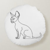 sphinx cat round cushion ラウンドクッション (裏面)