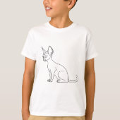 sphinx cat tee shirt children tシャツ (正面)