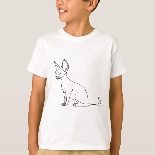 sphinx cat tee shirt children tシャツ (正面)