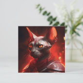 Sphinx Cat Warrior From Another Galaxy 招待状 (スタンド正面)