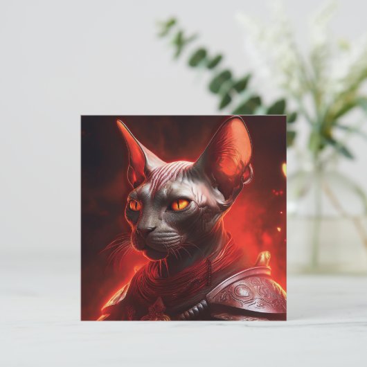 Sphinx Cat Warrior From Another Galaxy 招待状 (スタンド正面)