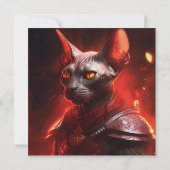 Sphinx Cat Warrior From Another Galaxy 招待状 (裏面)