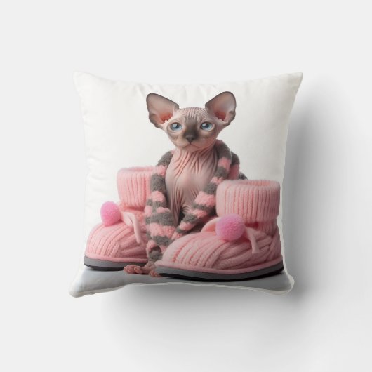 sphinx kitten with socks クッション (裏面)