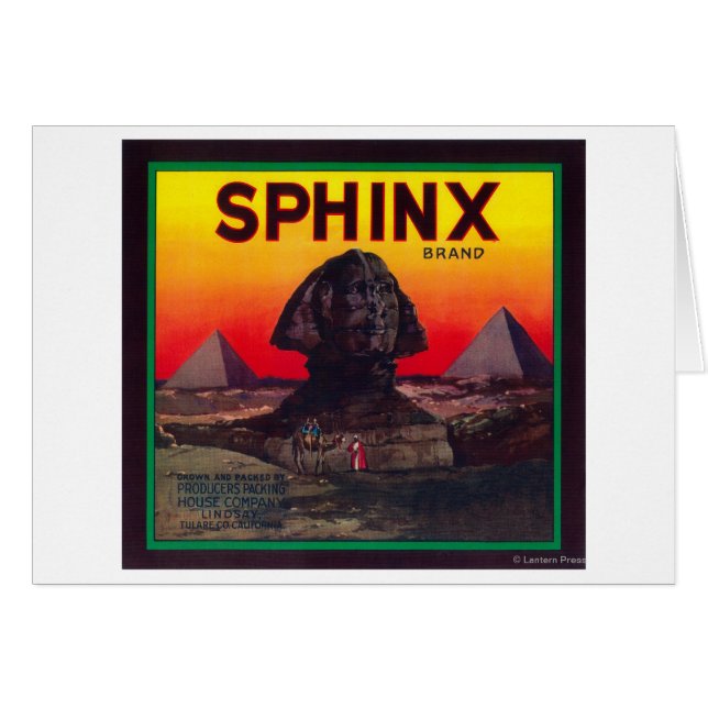 Sphinx Orange LabelLindsay（カリフォルニア州） (正面横)