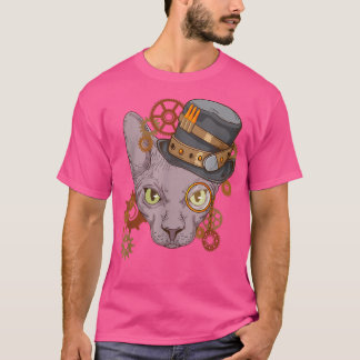 Sphyn Cat Steampunk愛猫オーナーSphy ビクトリアン Tシャツ