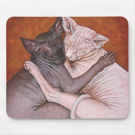 Sphynxのスフィンクス猫猫の昼寝の時間マウスパッド マウスパッド Zazzle Co Jp