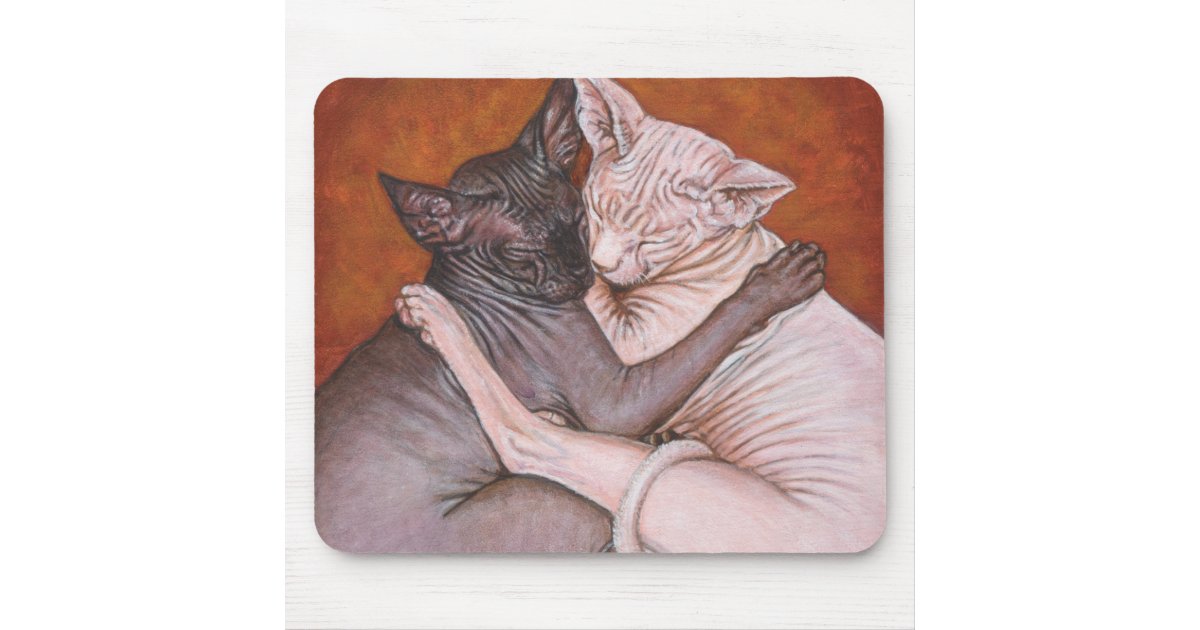 Sphynxのスフィンクス猫猫の昼寝の時間マウスパッド マウスパッド Zazzle Co Jp