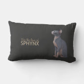 SPHYNXの枕の愛のため ランバークッション (裏面)
