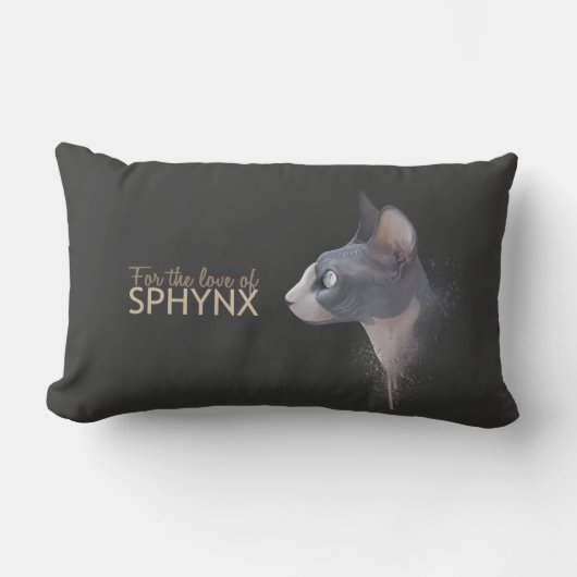 SPHYNXの枕の愛のため ランバークッション (正面)