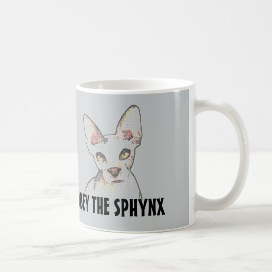 SPHYNXの毛のない猫、コーヒー・マグは、従います コーヒーマグカップ (右)