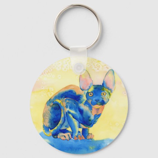 Sphynxキャットキーチェーン キーホルダー (正面)