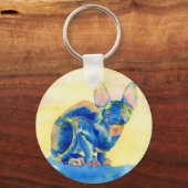 Sphynxキャットキーチェーン キーホルダー (正面)