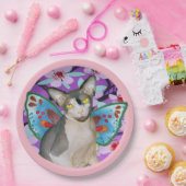 Sphynxキャットフェアリーエンジェルフローラアートクラフトパーティー ペーパープレート (パーティー)