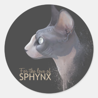 SPHYNXステッカーの愛のために ラウンドシール