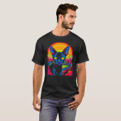 Sphynxヘアレスキャットデザイナー Tシャツ (正面フル)