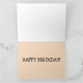 SPHYNXヘアレス猫誕生日グリーティングカード カード (内部)