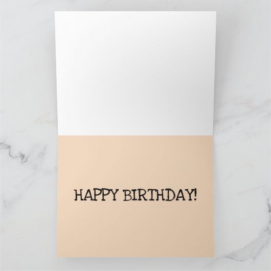 SPHYNXヘアレス猫誕生日グリーティングカード カード (内部)