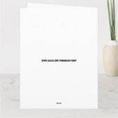 SPHYNXヘアレス猫誕生日グリーティングカード カード (裏面)