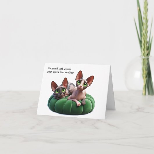 Sphynx応援アップグリーティングカード カード (正面)