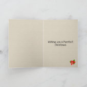 Sphynx猫のサンタのクリスマス カード (内部)