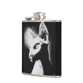 Sphynx猫のネコ科動物の元の芸術のフラスコ フラスク (左)