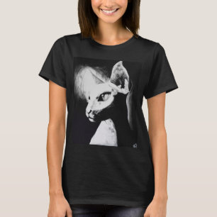 Sphynx猫の元の芸術のワイシャツ Tシャツ