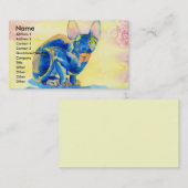 Sphynx猫の名刺 名刺 (正面/裏面)