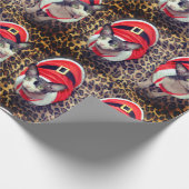 Sphynx猫の忍者のサンタのクリスマス ラッピングペーパー (角)