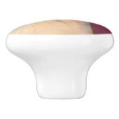 Sphynx猫の水彩画のポートレート セラミックノブ (側面)