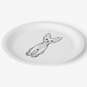 Sphynx猫の漫画 ペーパープレート (アングル)