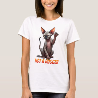 Sphynx猫好き、ハグおもしろいリではない Tシャツ