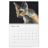 Sphynx猫2013の壁掛けカレンダーSvetlana Novikova カレンダー (2月 2027)