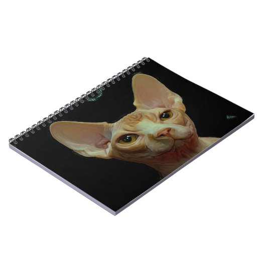 sphynx猫 ノートブック (左側)