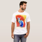 Sphynx猫#1メンズワイシャツ Tシャツ (正面フル)