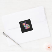 Sphynx Catの女性と男性への贈り物 スクエアシール (封筒)