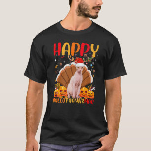 Sphynx CatハッピースフィンクスCat Hellothanksmas Tシャツ