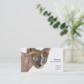 Sphynx Catプロファイルカード 名刺 (スタンド正面)