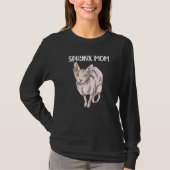 Sphynx Cat母Sphynx Cat女性母Sphynx Cat Tシャツ (正面)