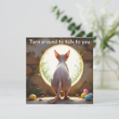 Sphynx Cat – イースターホリデーカード シーズンカード (スタンド正面)