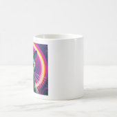 Sphynx cat.カラフル.通りアートデザイン コーヒーマグカップ (中央)