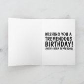 SPHYNX CAT – ピザ宅配誕生日カード カード (内部)