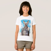 Sphynx cat.観光客。 tシャツ (正面フル)