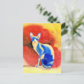 Sphynx Cat #1はがき ポストカード (スタンド正面)