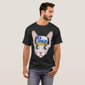 Sphynx Cat 1パパ父の日 Tシャツ (正面フル)