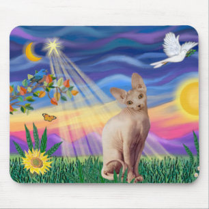 Sphynx Cat 1 - Twilight マウスパッド