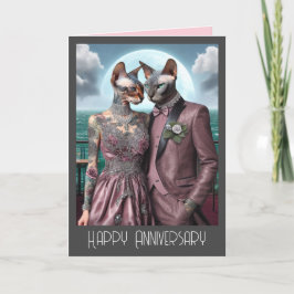 Sphynx Cat Anniversary Card |一緒に削除 カード