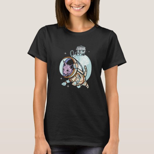 Sphynx Cat Astronaut Space Galaxy Cats Owner Tシャツ (正面)