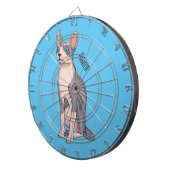 Sphynx cat cartoon illustration  ダーツボード (正面右)