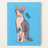 Sphynx cat cartoon illustration プランナー手帳 (裏面)