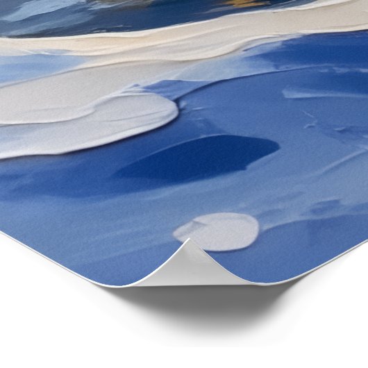 Sphynx Cat Christmas Boat Holiday ポスター (角)